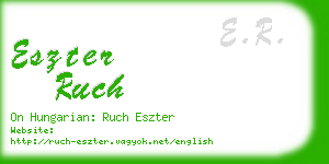 eszter ruch business card
